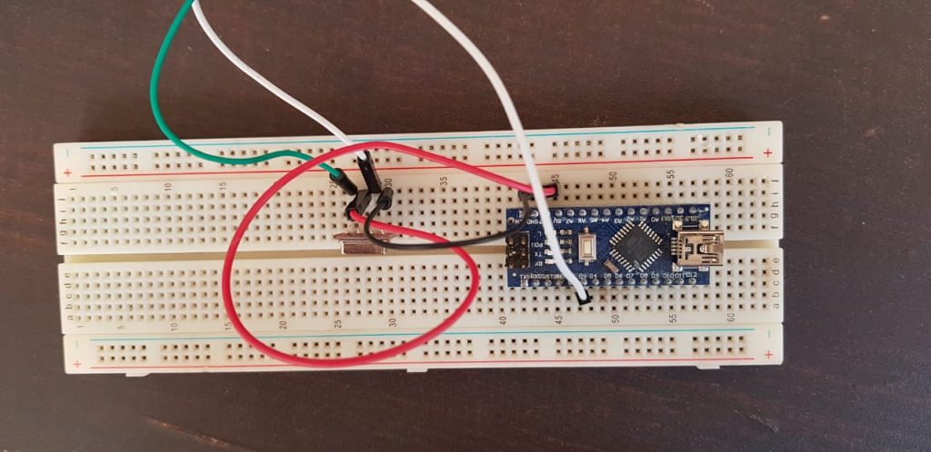 transmitter on breadboard